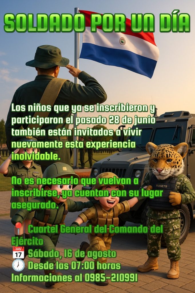 SOLDADO POR UN DIA EN EL EJÉRCITO PARAGUAYO